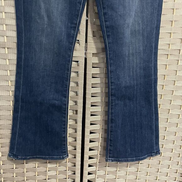 7 For All Mankind HIGHWAIST SLIM KICK Jeans Women’s 27 Medium Wash Stretch Denim - Picture 4 of 11